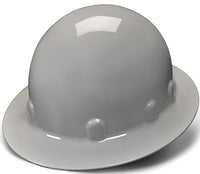 Pyramex Safety SL Series Sleek Shell Hard Hat, Full Brim, Gray