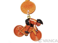 Load image into Gallery viewer, Cycle Racer Leather Goods mobile/Cellphone Charm VANCA CRAFT-Collectible Uniqe Mascot Made in Japan
