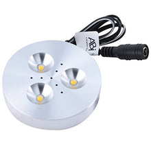 Load image into Gallery viewer, ABI 3W LED Puck Light for Under Cabinet, Bookshelf, and Showcase Lighting, 240lm, Warm White 2800K, 25W Halogen Equivalent
