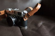 Load image into Gallery viewer, Handmade Genuine Real Leather Camera Strap Neck Strap for Film Camera Evil Camera Brown 01-043
