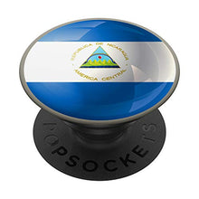 Load image into Gallery viewer, Flag of Nicaragua - Nicaragua Flag Nicaraguan Flag Design PopSockets PopGrip: Swappable Grip for Phones &amp; Tablets
