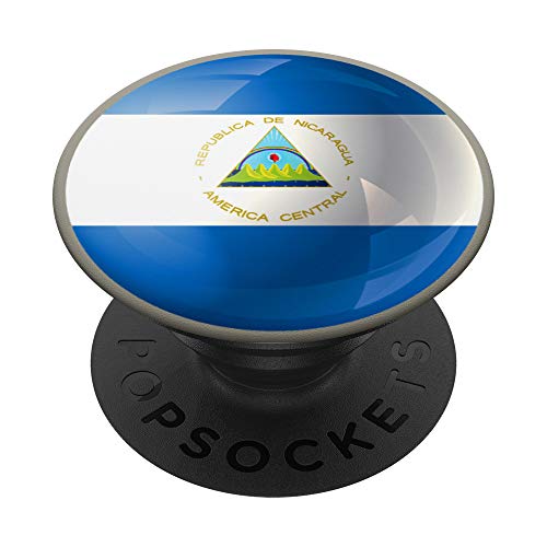 Flag of Nicaragua - Nicaragua Flag Nicaraguan Flag Design PopSockets PopGrip: Swappable Grip for Phones & Tablets