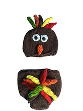 Load image into Gallery viewer, Ufraky Baby Turkey Knitted Crochet Hat Diaper Newborn Infant Photography Prop Costumes(Turkey)
