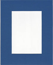 Load image into Gallery viewer, Pack of 2 24x36 Royal Blue Picture Mats with White Core, for 20x30 Pictures
