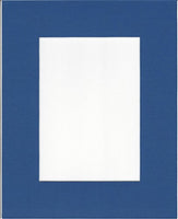 Pack of 2 24x36 Royal Blue Picture Mats with White Core, for 20x30 Pictures