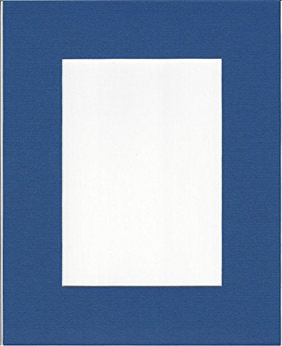 Pack of 2 24x36 Royal Blue Picture Mats with White Core, for 20x30 Pictures