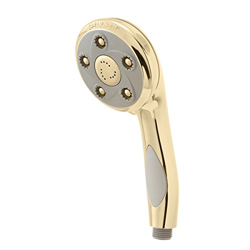 Speakman VS-2007-PB Napa Anystream Multi-Function Adjustable Handheld Shower Head, 2.5 GPM, Polished Brass