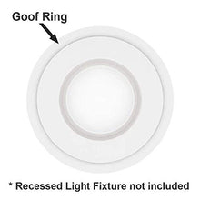 Load image into Gallery viewer, 10 Pack White Plastic Trim Ring for 8&quot; Inch Recessed Can Down Light Oversized Lighting Fixture
