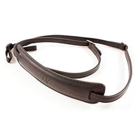 4V Design Lusso Tuscany Leather Medium Handmade Leather Camera Strap w/Universal Fit Kit, Black/Black (2MP01BVV0909)