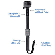 Load image into Gallery viewer, SANDMARC Pole - Black Edition: 17-40&quot; Waterproof Extension Pole (Selfie Stick) for GoPro Hero 8, Max, 7, 6, Fusion, Hero 5, 4, Session, 3+, 3, 2, HD &amp; Osmo Action - with Remote Clip (Mount)
