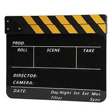 Load image into Gallery viewer, Taidda Not Easy to Break Crisp Sound Durable Movie Clapperboard Film Clapperboard for Role Playing, Editing, Video Production, FilmYellow Bar Blackboard Pav1Ybe
