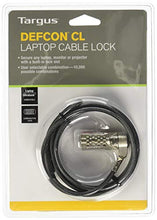 Load image into Gallery viewer, Targus DEFCON T-Lock Resettable Combo Cable Lock for Laptop Computer and Desktop Security (PA410U)
