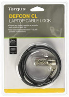 Targus DEFCON T-Lock Resettable Combo Cable Lock for Laptop Computer and Desktop Security (PA410U)