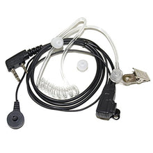 Load image into Gallery viewer, HQRP 2 Pin Acoustic Tube Earpiece Headset Mic for Kenwood TK-3170, TK-3170K, TK-3173, TK-3201 + HQRP UV Meter
