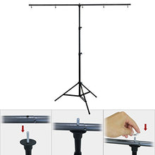Load image into Gallery viewer, Linco Lincostore Studio Lighting Kit with Photography T-Shape Single Backdrop Stand and Non-Translucent Backdrop Muslin 1.5m Wide and 2m Long
