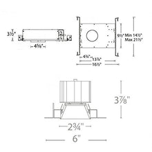 Load image into Gallery viewer, WAC Lighting R3ASDL-NCC24-HZ Aether Color Changing LED Square Invisible Trim with Light Engine Narrow Beam, Haze
