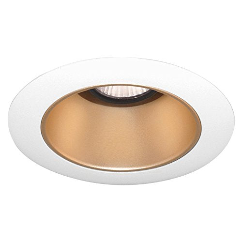 Juno Lighting 447WHZ-WH 4-Inch Adjustable Cone Recessed Trim, Wheat Haze with White Trim