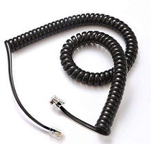 Load image into Gallery viewer, Telephone Cord, Phone Cord,Handset Cord, Black, 2 Pack, Universally Compatible
