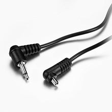 Load image into Gallery viewer, (2 PCS) 3.5mm to Male Flash PC Sync Cable,12-Inch/30CM 3.5mm Plug to Male Flash Sync Cord for Camera Photography Connector
