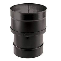M&G Duravent 8DBK-SCSS Duravent Durablack Single Wall Stovepipe Slip Connector with Trim, 8