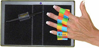 LAZY-HANDS Heavy-Duty 4-Loop Grip (x1 Grip) for MS Surface with Stylus Grip - FITS Most - Microsoft Colors Checkers