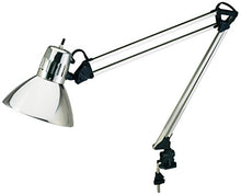 Load image into Gallery viewer, V-LIGHT Architect-Style CFL Swing-Arm Task Lamp with Non-Skid Table/Desk Clamp, Brushed Nickel (CAEN804C)
