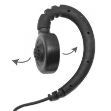 Load image into Gallery viewer, 1-Wire Swivel Retail Earpiece PTT Mic Large Speaker for Kenwood PKT-23 Radios

