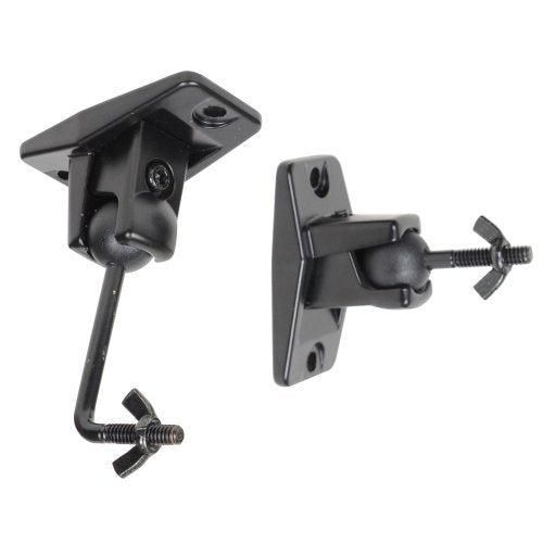 Video Secu Speaker Wall Ceiling Mount Bracket One Pair For Universal Satellite, Fits Keyhole And Thre