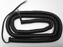 Load image into Gallery viewer, The VoIP Lounge 25 Foot Black Long Handset Curly Cord for Avaya 9600 IP and 9500 Digital Series Phone 9608 9610 9620 9620C 9621G 9630 9630G 9640 9640G 9650 9650C 9508 9504

