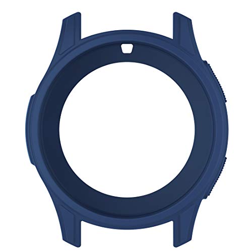 AWADUO for Galaxy Watch 46mm Silicone Protective Case Cover Shell, Smartwatch Protective Case for Samsung Galaxy Watch 46mm/ Samsung Gear S3 Frontier SM-R760 Smartwatch, Soft and Durable(Navy Blue)