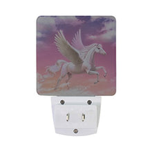 Load image into Gallery viewer, Naanle Set of 2 Pink Pegasus Cloud Sky Unicorn Auto Sensor LED Dusk to Dawn Night Light Plug in Indoor for Adults
