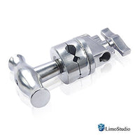 LimoStudio Multi Functional 2.5 Inch Chrome Grip Head, Mount: 1/2, 1/4, 3/8, 5/8 Inch, Photo Mounting Bracket Adapter, Photography Studio, AGG1717V2