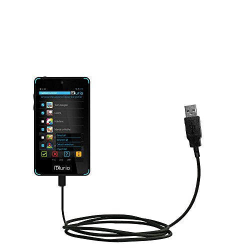 Hot Sync and Charge Straight USB cable Compatible with KD Interactive Kurio Phone - Charge and Data Sync with the same cable. Built with Gomadic TipExchange Technology