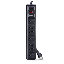Load image into Gallery viewer, CyberPower CSB7012 Essential Surge Protector, 1500J/125V, 7 Outlets, 12ft Power Cord
