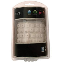 Load image into Gallery viewer, iHome Flexible Portable Travel USB Enabled Keyboard for Windows and Mac White
