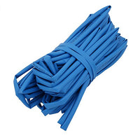 Aexit Heat Shrinkable Electrical equipment Tube 5mm Inner Dia Blue Wire Wrap Cable Sleeve 15 Meters Long