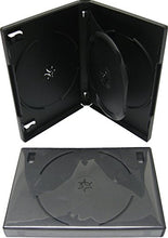 Load image into Gallery viewer, SquareDealOnline - DV3R22BKWT - 3 Disc DVD Case With Center Tray - 22mm Thick - Black - (1 Pack)
