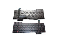New Replacement Keyboard No Frame For Asus G751J G751JL G751JM G751JT G751JY P/N: 0KNB0-E601US00 ASM14C33USJ442, US Layout Black Color With RED Letter