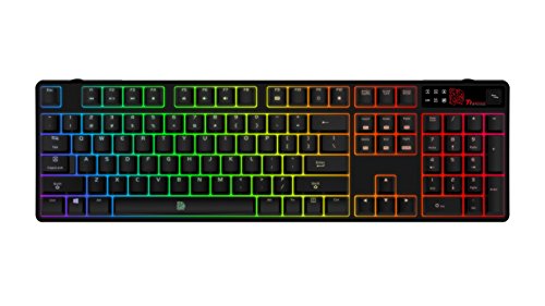 Thermaltake Tt e Sports Poseidon Z RGB Software Controlled 16.8 Million Color Brown Switches Mechanical Gaming Keyboard KB-PZR-KBBRUS-01