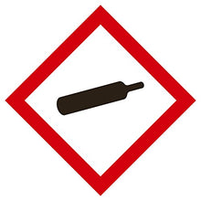 Load image into Gallery viewer, GHS/HazCom 2012: Hazard Class Pictogram Label, Gas Cylinder, 1&quot; each (Pack of 1120)
