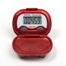 Load image into Gallery viewer, DMC-03 Multifunction Pedometer with Steps, Distance and Calories - Red
