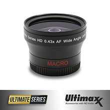Load image into Gallery viewer, ULTIMAXX 0.43x Professional Wide Angle Lens with Macro (58mm)
