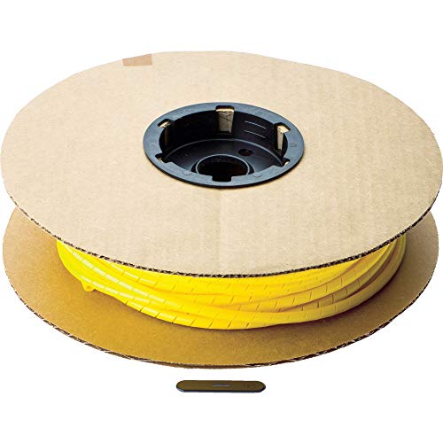 Panduit T50F-C4Y Spiral Wrap.50 by 100-Foot, Polyethylene, Yellow