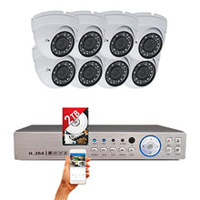 Load image into Gallery viewer, Evertech Security Camera System 16 Channel HD H.264 DVR with 2TB HDD and 8pcs.1080P HD Outdoor Indoor Weatherproof CCTV Cameras Smartphone Remote Monitoring
