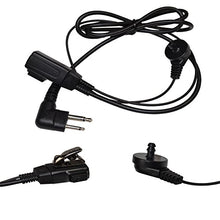 Load image into Gallery viewer, HQRP 4-Pack Hands Free 2-Pin Headset with Earpiece and Microphone for Motorola Radio Devices MV12CV / MV21C / MU22CV / MV22CV / RDM2020 / RDM2070d + HQRP Coaster
