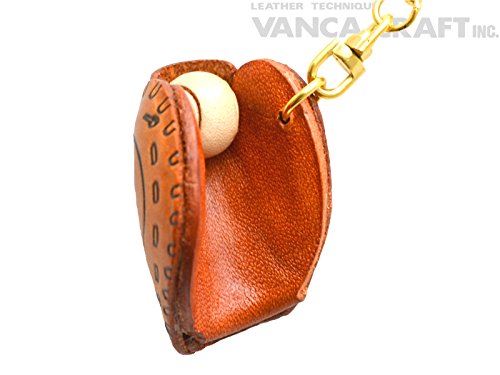 First Mitt/Lefty Sports 3 D Leather Keychain(L) Vanca Craft Collectible Keyring Charm Pendant Made In