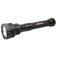 Dorcy 41-4299 USB Rechargeable Aluminum LED Flashlight with USB Cable and 12v USB Car Charger, 800-Lumens, Black Finish