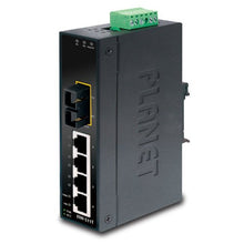 Load image into Gallery viewer, Planet IP30 Slim Type 4-P Industrial Ethernet Switch + 1-Port, ISW-511T (Ethernet Switch + 1-Port 100Base-FX(SC) (-40-75 C))
