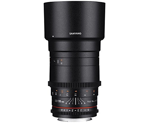 Samyang 135 mm T2.2 VDSLR Manual Focus Video Lens for Nikon