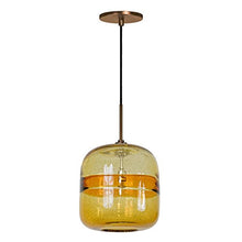 Load image into Gallery viewer, Jesco Lighting PD407-TE/BZ 1-Light Line Voltage Pendant and Canopy with Bronze Socket, Teal
